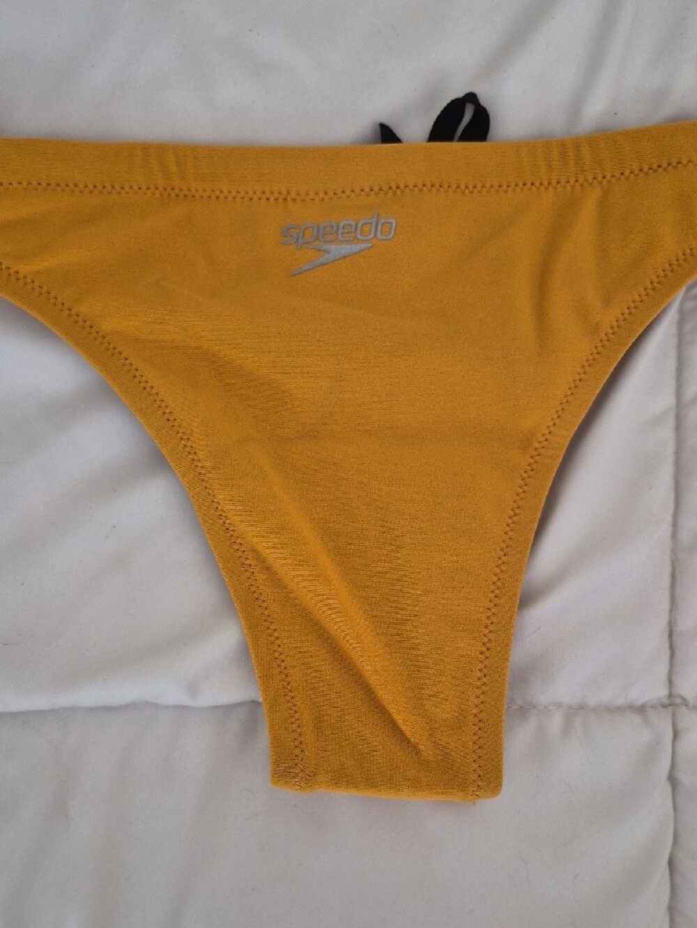 Speedo Womens Yellow Cheeky Bikini Bottoms Xs